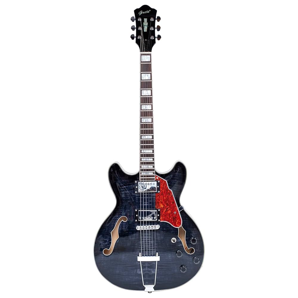 Groteフルアコ Amazon | GROTE Full Scale Electric Guitar Semi-Hollow Body